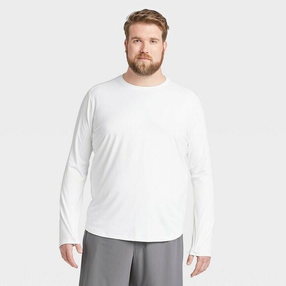MEN'S soft Tee 2XL Oder Control Gym true white Active Wear Running All in motion - Picture 1 of 7